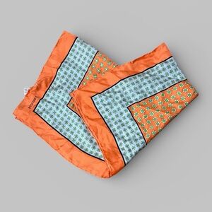 Carlisle 100% Silk Paisley And Floral Print Scarf